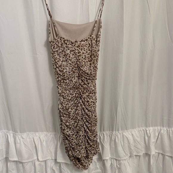 Blue Blush Leopard Print Mini Dress - Picture 3 of 5